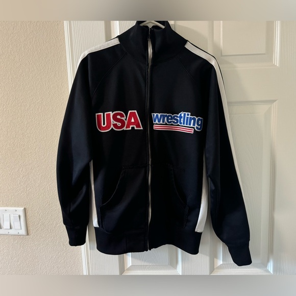 USA Wrestling Sweatshirt VTG circa 2009 J. America - Picture 1 of 5
